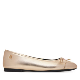 Tommy Hilfiger Balerīnas Tommy Hilfiger Metallic Toe-Cap FW0FW08920 Zelta