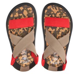 

Босоніжки Fly London Oakefly P145067002 Scarlet/Taupe/Camu, Червоний