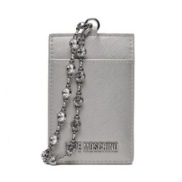 LOVE MOSCHINO Pouzdro na kreditní karty LOVE MOSCHINO JC5853PP4IK2390B Stříbrná