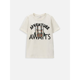 Coccodrillo Coccodrillo Camiseta WC4143202NAK Écru Regular Fit