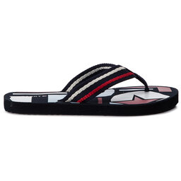

В'єтнамки Tommy Hilfiger Flat Beach Sandal Happy Print FW0FW04013 Midnight 403, Cиній