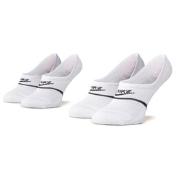 Nike Lot de 2 paires de socquettes unisexe Nike CU0692 100 Blanc