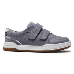 

Снікерcи Clarks Fawn Solo K 261589777 Light Blue Leather, Фіолетовий