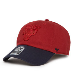 47 Brand Czapka z daszkiem 47 Brand NBA Chicago Bulls '47 x Tommy Hilfiger Courtside '47 Clean Up THCCU173GWL Czerwony