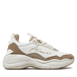 

Снікерcи Emporio Armani X3X215 XR120 C674 Optwhi/Sand/Bei/Gold, Білий