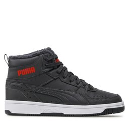 

Снікерcи Puma Rebound Jor Fur Jr 375477 06 Asphalt/High Risk Red, Сірий