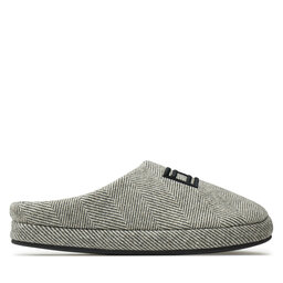 Tommy Hilfiger Bačkory Tommy Hilfiger Flag Herringbone House Shoe FM0FM05304 Šedá