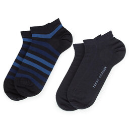 Tommy Hilfiger Set di 2 paia di calzini corti da uomo Tommy Hilfiger 382000001 Dark Navy 322