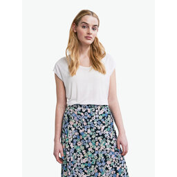 Pieces Pieces Póló Billo 17078732 Fehér Loose Fit