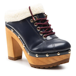 Tommy Hilfiger Ciabatte Tommy Hilfiger High Heel Clog Mule Monogram FW0FW06884 Desert Sky DW5