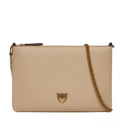PINKO Handtasche PINKO Flat Classic AI 25-26 PCPL 100455 A0F1 Beige