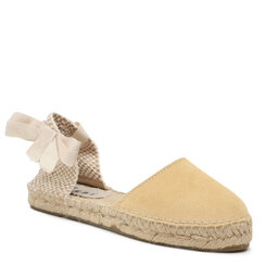 Manebi Espadrilles Manebi Suede Flat Valenciana Espadrilles R 4.2 P0 Inca Cream