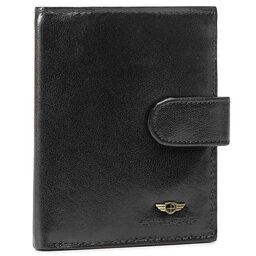 Peterson Голям мъжки портфейл Peterson 1549/Z-02-01-01 Черен