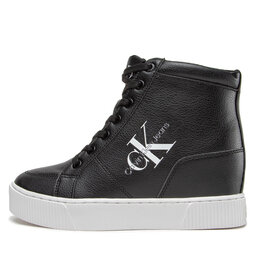 

Снікерcи Calvin Klein Jeans Hidden Wedge Cupsole Laceup YW0YW00771 Black/Silver 0GP, Чорний