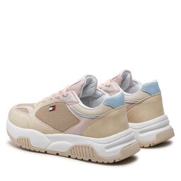 

Снікерcи Tommy Hilfiger Low Cut Lace-Up Sneaker T3A9-33218-1696 Beige/Pink A575, Бежевий