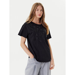 Liu Jo Sport Liu Jo Sport Camiseta TF5184 JS923 Negro Relaxed Fit