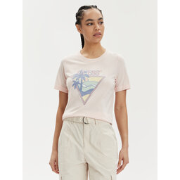 Guess Guess Футболка Ss Rn Beach Triangle W4GI32 JA914 Рожевий Regular Fit