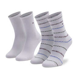 Tommy Hilfiger 2 pár hosszú szárú női zokni Tommy Hilfiger 701218393 White 001