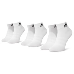 adidas Set de 3 perechi de șosete joase unisex adidas Light Ank 3PP DZ9435 White/White/White