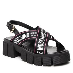 LOVE MOSCHINO Σανδάλια LOVE MOSCHINO JA16186G0GIX200A Ner/Bia/Fux