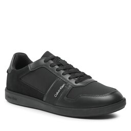 Calvin Klein Сникърси Calvin Klein Low Top Lace Up Mix HM0HM00491 Triple Black 00U