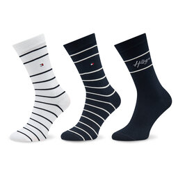 Tommy Hilfiger 3er-Set hohe Herrensocken Tommy Hilfiger 701222655 Navy Combo 001