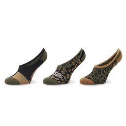 Vans Sada 3 párů dámských ponožek Vans Flower Cat VN00043YKCZ1 Canoodle Dgreen