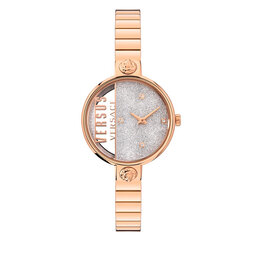 Versus Versace Ρολόι Versus Versace Rue Denoyez Glitte VSPZV0421 Rose Gold/Rose Gold