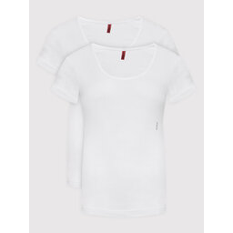 HUGO Hugo Σετ 2 T-Shirts Twin 50469660 Λευκό Regular Fit