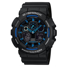 G-Shock Pulkstenis G-Shock GA-100-1A2ER Black/Black