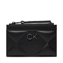 Calvin Klein Etui na karty kredytowe Calvin Klein Re-Lock Quilt Cardholder K60K611372 Ck Black BEH