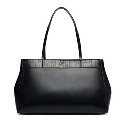 Calvin Klein Handtasche Calvin Klein Ck Croc Snap Large Tote LV04F3904G Schwarz