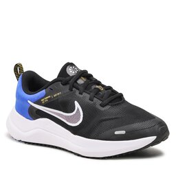 Nike Buty Nike Downshifter 12 Nn (Gs) DM4194 006 Black/White/Racer Blue