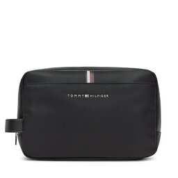 Tommy Hilfiger Geantă pentru cosmetice Tommy Hilfiger Th Essential Pique Washbag AM0AM11609 Black BDS