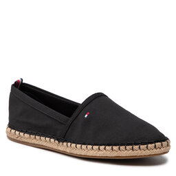 Tommy Hilfiger Alpargatas Tommy Hilfiger Basic Tommy Flat Espadrille FW0FW06497 Black BDS