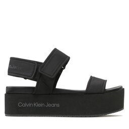 

Босоніжки Calvin Klein Jeans Flatform Sandal Softny YW0YW00965 Black BDS, Чорний