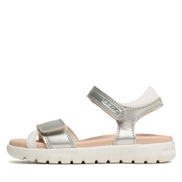 Geox Sandały Geox J Sandal Soleima Gir J35GSA0NFBCC0434 S Silver/White
