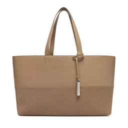 Calvin Klein Torebka Calvin Klein Ck Mixmedia Shopper_Mono K60K613166 Beżowy