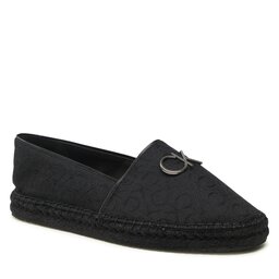 Calvin Klein Espadrilky Calvin Klein Espadrille W/Hw HW0HW01458 Black Mono 0GN