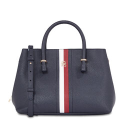 Tommy Hilfiger Borsetta Tommy Hilfiger Th Emblem Satchel Corp AW0AW15286 Space Blue DW6