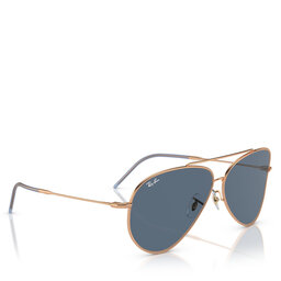 Ray-Ban Okulary przeciwsłoneczne Ray-Ban Aviator Reverse 0RBR0101S 92023A Różowe złocenie