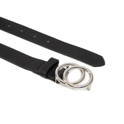 

Жіночий ремінь ONLY Rasmi Faux Leather Jeans Belt Noos 15185213 Black/Black/Shi, Чорний