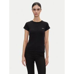 Pepe Jeans Pepe Jeans Marškinėliai PL506037 Juoda Regular Fit