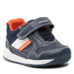 Geox Tenisice Geox B Rishon B. A B250RA 0BC14 C4324 Navy/Fluo Orange