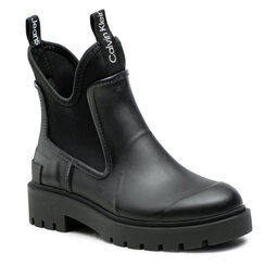 Calvin Klein Jeans Botas de agua Calvin Klein Jeans Mid Rainboot Chelsea YW0YW01034 Black BDS