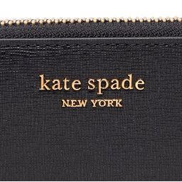 

Великий жіночий гаманець Kate Spade Monogram Saffiano Leather Zip Ar K8917 Black 001, Чорний