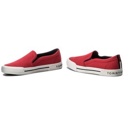 

Кросівки Tommy Hilfiger Heritage Textile Slip On Sneaker FM0FM01359 Tango Red 611, Червоний