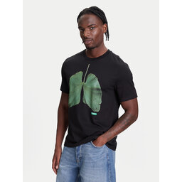 United Colors Of Benetton United Colors Of Benetton Póló 3BL0U10AG Fekete Relaxed Fit