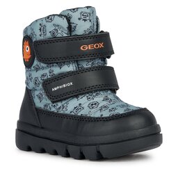 Geox Зимни обувки Geox B Willaboom Boy B Ab B365BF 0MNBC CF32T S Sage/Orange