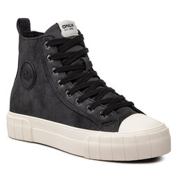 ONLY Shoes Plátěnky ONLY Shoes Onlivv-10 Pu High Sneaker 15272208 Black
